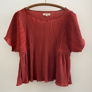 Madewell burnt orange top